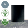Dosar cu sina Leitz Recycle, carton reciclat, A4, 250 coli, negru