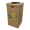 Cos carton RTC, colectare selectiva PLASTIC/METAL, 400 x 400 x 795 mm