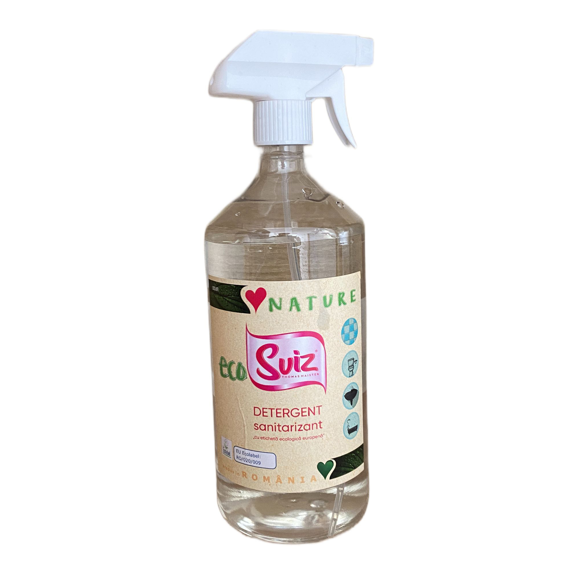 Detergent sanitizant pentru bai Ecosviz, 1 L Detergent sanitizant pentru bai Ecosviz, 1 L