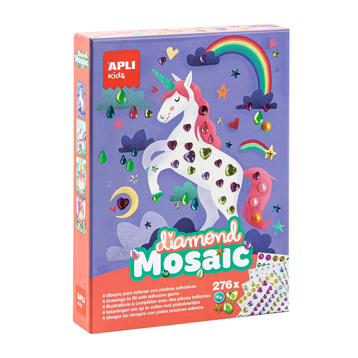 Joc creativ mozaic de diamante, APLI, 4 modele Joc creativ mozaic de diamante, APLI, 4 modele