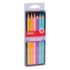 Set 6 creioane colorate Apli Jumbo Pastel