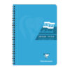 Caiet cu spira A4 EuropaGlossy Clairefontaine, 90 file, dictando turcoaz