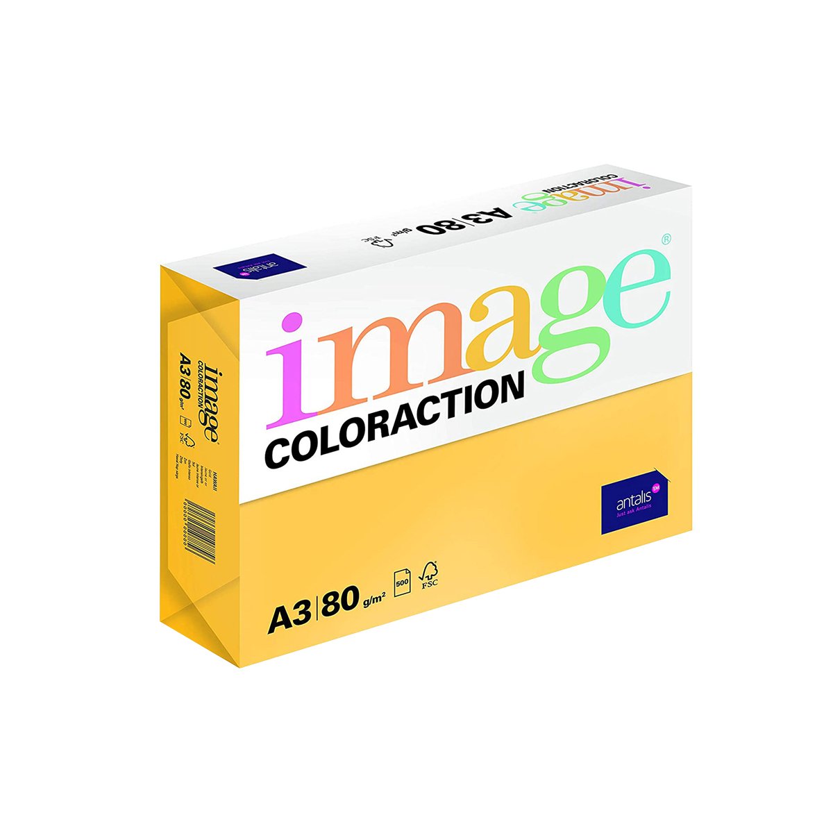 Hartie color Coloraction A3 80g 500 coli top galben-Hawaii Hartie color Coloraction A3 80g 500 coli top galben-Hawaii