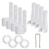 Suport plastic alb, pentru dezinfectant 450 ml, cu sistem antifurt, 4 bucati/set Suport plastic alb, pentru dezinfectant 450 ml, cu sistem antifurt, 4 bucati/set