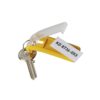 Suport eticheta pentru cheie, galben, 6 bucati/set