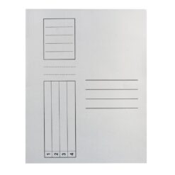 Dosar simplu, carton, alb, 10 bucati/set