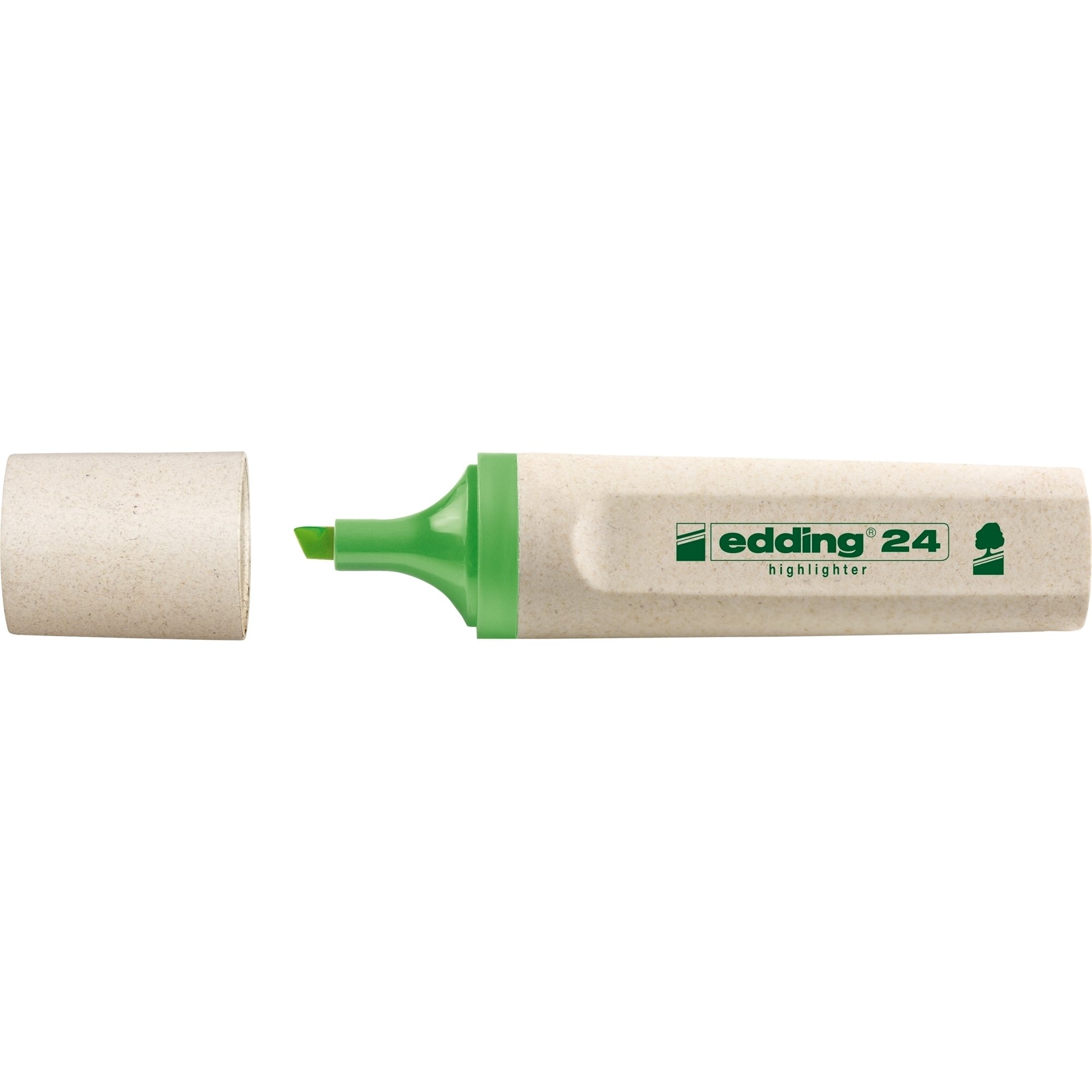 Textmarker Edding Ecoline, varf retezat, 2-5 mm, verde Textmarker Edding Ecoline, varf retezat, 2-5 mm, verde