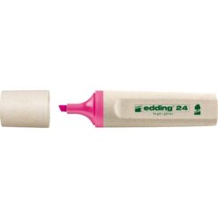 Textmarker Edding Ecoline, varf retezat, 2-5 mm, roz