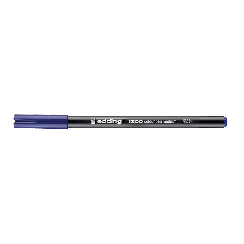 Marker Edding 1300, tip carioca, varf 2 mm, albastru Marker Edding 1300, tip carioca, varf 2 mm, albastru