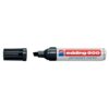 Marker permanent Edding 500, negru, corp aluminiu, varf retezat, 2-7 mm, negru