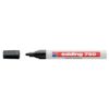 Marker permanent Edding 750, cu vopsea, corp metalic, varf rotund, 2-2-4 mm, negru