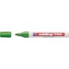 Marker permanent Edding 750, cu vopsea, corp metalic, varf rotund, 2-2-4 mm, verde
