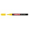 Marker permanent Edding 791, cu vopsea, corp plastic, varf rotund , 1-2 mm, galben Marker permanent Edding 791, cu vopsea, corp plastic, varf rotund , 1-2 mm, galben