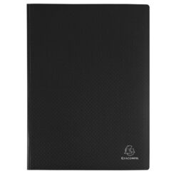 Mapa prezentare Exacompta, coperta, 80 file, A4, 24x32 cm, negru