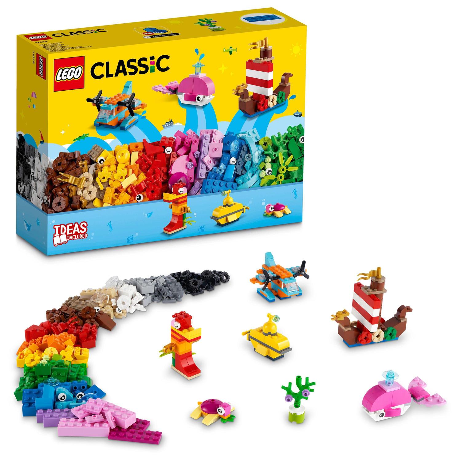 LEGO Classic, Distractie creativa in ocean, numar piese 333, varsta 4+ LEGO Classic, Distractie creativa in ocean, numar piese 333, varsta 4+