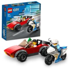 LEGO City, Politist pe motocicleta in urmarirea unei masini, numar piese 59, varsta 5+