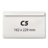 Plic C5, 162 x 229 mm, alb, autoadeziv, 80 g/mp, 25 bucati/set Plic C5, 162 x 229 mm, alb, autoadeziv, 80 g/mp, 25 bucati/set