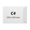 Plic C4, 229 x 324 mm, alb, autoadeziv, 90 g/mp, 250 bucati/cutie