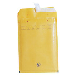 Plic cu protectie, 220 x 340 mm (interior), kraft, banda silicon, 5 bucati/set