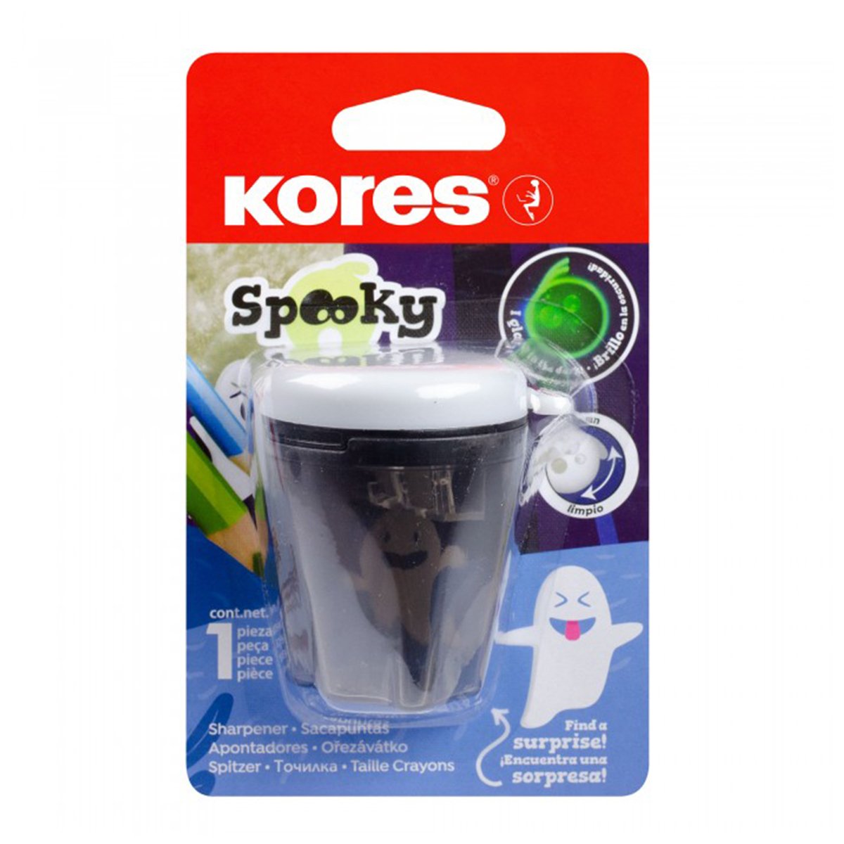 Acutitoare Kores, dubla cu container, fosforescenta Acutitoare Kores, dubla cu container, fosforescenta