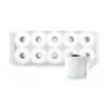 Hartie igienica Esentis neutru, 3 straturi, alba, 12 m, 10 role/set