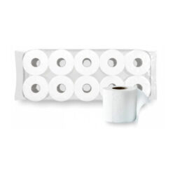 Hartie igienica Esentis neutru, 3 straturi, alba, 12 m, 10 role/set