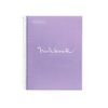 Caiet cu spira Miquelrius Emotions, A4, liniatura punctata, 80 file, coperta carton dur plastifiat, lavanda