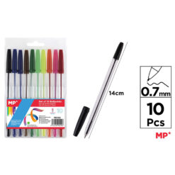 Set 10 pixuri fara mecanism Main Paper, varf 0.7mm, culori asoratate