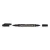 Marker permanent Pentel TWIN TIP 0.3/1.2 mm negru, rezistent, durabil, cerneala rezistenta la apa