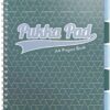Caiet cu spira si separatoare A4 Pukka Pads PB Glee dictando 200 pag verde