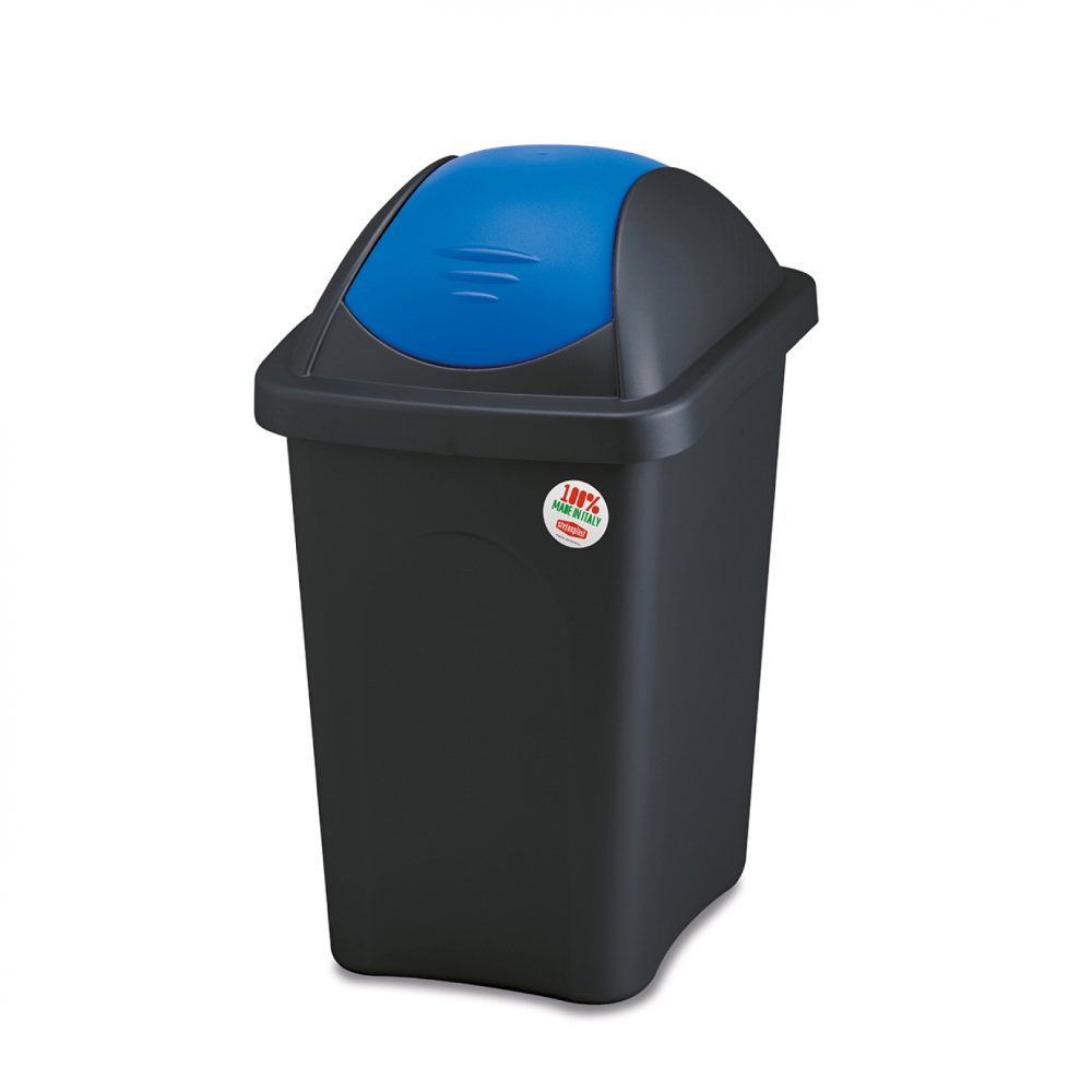 Cos gunoi Multipat 60L capac albastru, rezistent, durabil, colectarea selectiva a deseurilor Cos gunoi Multipat 60L capac albastru, rezistent, durabil, colectarea selectiva a deseurilor