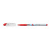 Pix cu gel Schneider Slider M, corp transparent, varf 0.4 mm, rosu