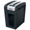 Distrugator documente manual REXEL SECURE MC6 Slim, P5, micro-cut (particule), 6 coli, 18l, negru/argintiu