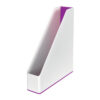 Suport vertical Leitz WOW, pentru documente, PS, A4, culori duale, alb-mov Suport vertical Leitz WOW, pentru documente, PS, A4, culori duale, alb-mov