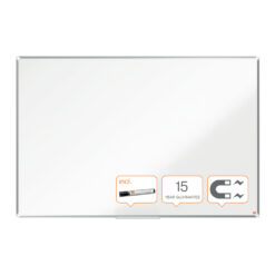 Tabla NOBO Premium Plus, otel lacuit, 240x120 cm, magnetica, include marker si tavita, alb