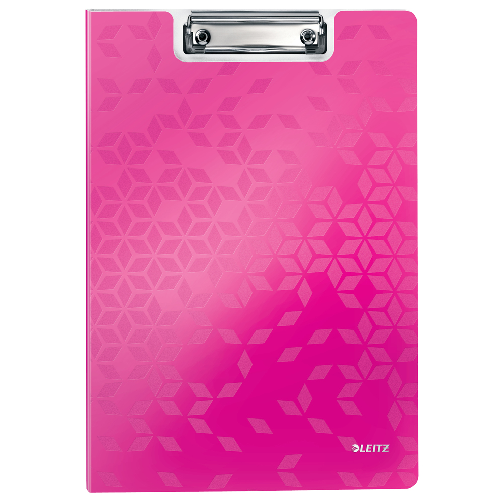 Clipboard Leitz WOW, dublu, polyfoam, A4, 100 coli, roz Clipboard Leitz WOW, dublu, polyfoam, A4, 100 coli, roz