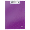 Clipboard Leitz WOW, dublu, polyfoam, A4, 100 coli, mov
