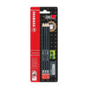 Creion grafit Stabilo Exam Grade 2B, 6 creioane, radiera, ascutitoare