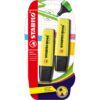 Textmarker Stabilo Boss Original, 2 bucati/blister, galben Textmarker Stabilo Boss Original, 2 bucati/blister, galben