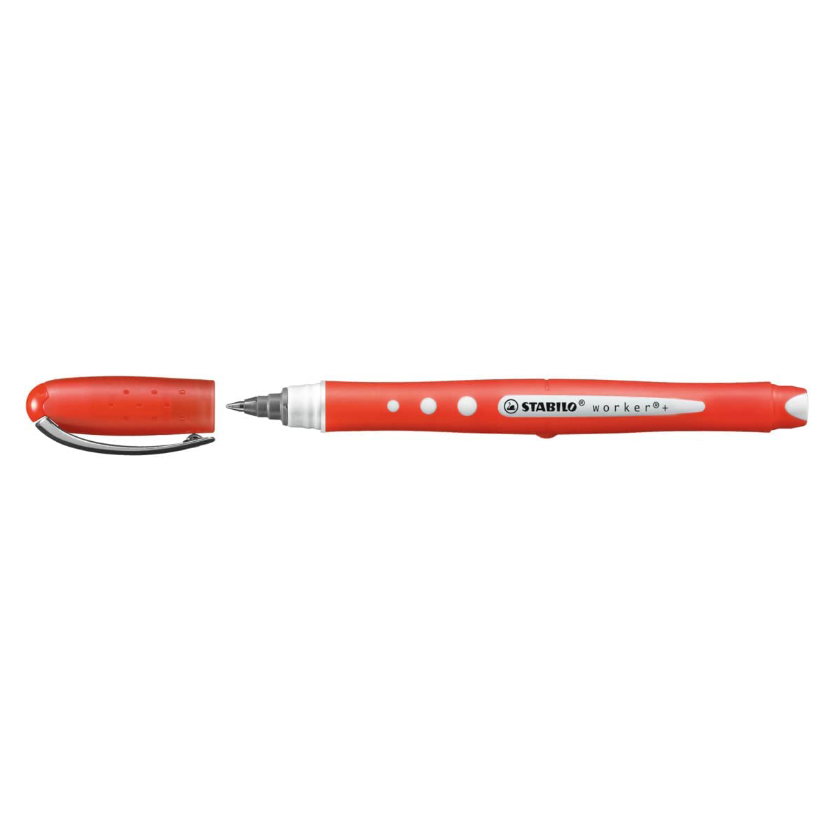 Roller cu cerneala, Stabilo, Bionic Worker Colorful, 0.5 mm, plastic, rosu Roller cu cerneala, Stabilo, Bionic Worker Colorful, 0.5 mm, plastic, rosu