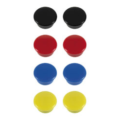 Set 8 magneti Westcott, d15 mm, diverse culori, sustin 3/4 coli, 80g