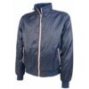 Water-resistant 190T nylon jacket with mesh lining, 2 pockets and fold-away hood with zip