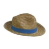 Straw hat with elastic band 2,5 cm applicabile and customizable Straw hat with elastic band 2,5 cm applicabile and customizable