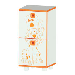 Dulap copii cu 2 sertare 40x37x80 cm, dalmatieni