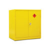 Dulap metalic pentru substante toxice 90x46x91.5, galben, rezistent si durabil