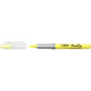 Evidentiator Bic Brite Liner Grip, galben, 12 bucati/set
