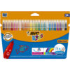 Markere lavabile Bic Kid Couleur, 24 culori/set