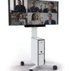 Stand mobil Durable Coworksation, pentru TV, alb