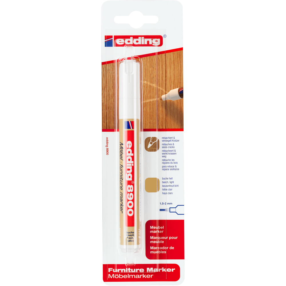 Marker Edding 8900 pentru retusuri mobilier lemn, fag Marker Edding 8900 pentru retusuri mobilier lemn, fag
