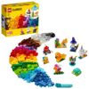 LEGO Classic, Caramizi transparente creative, numar piese 500, varsta 4+